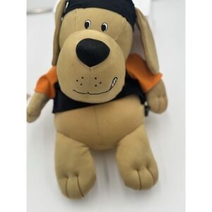 Rare Vintage Microbead Harley Davidson Plush Brown Tan Puppy Dog Soft Toy 14"